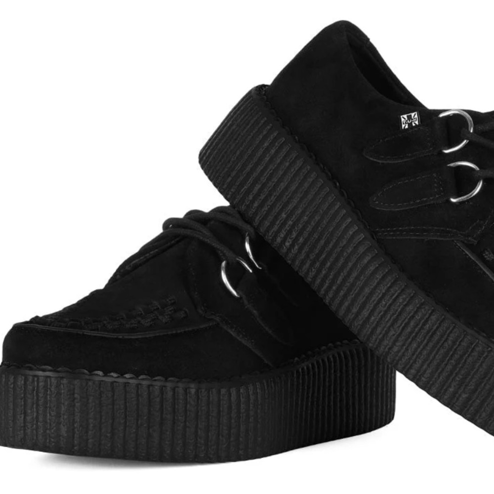 TUK suede Low Creeper Black